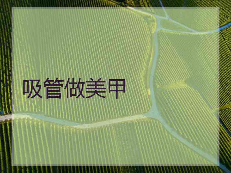 吸管做美甲 吸管做美甲