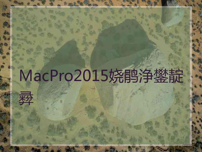 MacPro2015娆鹃浄鐢靛彛 MacPro2015娆鹃浄鐢靛彛