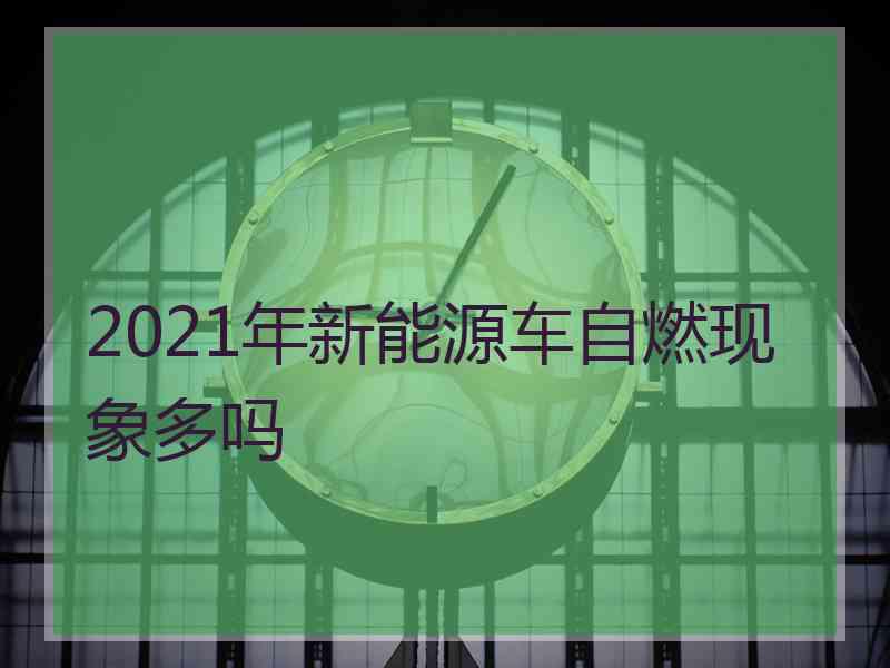 2021年新能源车自燃现象多吗 2021年新能源车自燃现象多吗