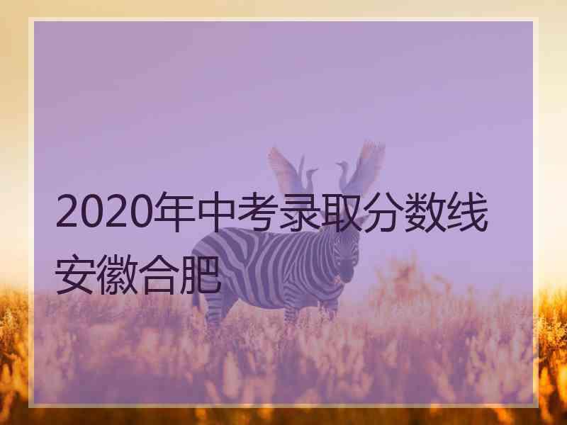 2020年中考录取分数线安徽合肥 2020年中考录取分数线安徽合肥