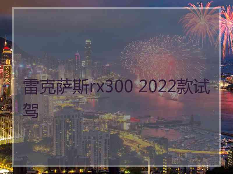 雷克萨斯rx300 2022款试驾 雷克萨斯rx300 2022款试驾