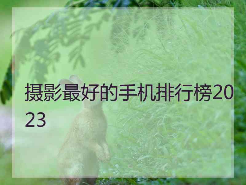 摄影最好的手机排行榜2023 摄影最好的手机排行榜2023