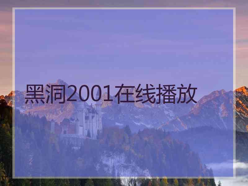 黑洞2001在线播放 黑洞2001在线播放
