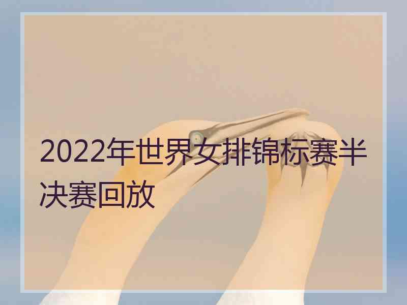 2022年世界女排锦标赛半决赛回放 2022年世界女排锦标赛半决赛回放