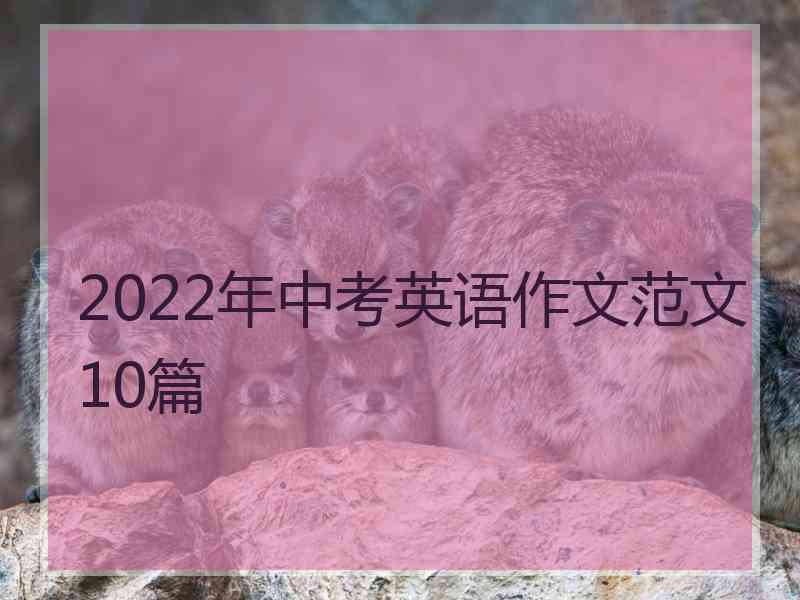 2022年中考英语作文范文10篇 2022年中考英语作文范文10篇