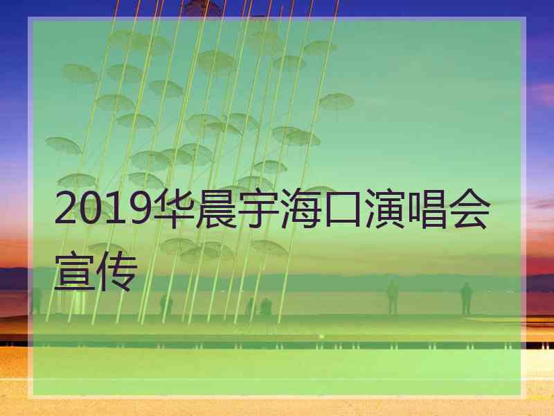 2019华晨宇海口演唱会宣传