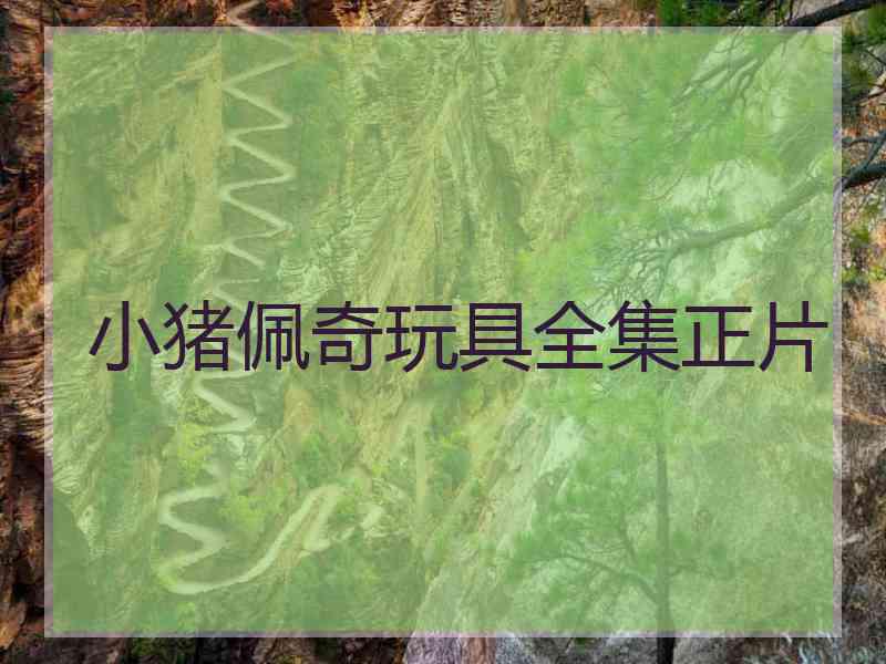 小猪佩奇玩具全集正片