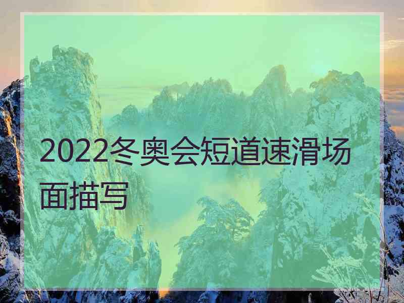 2022冬奥会短道速滑场面描写