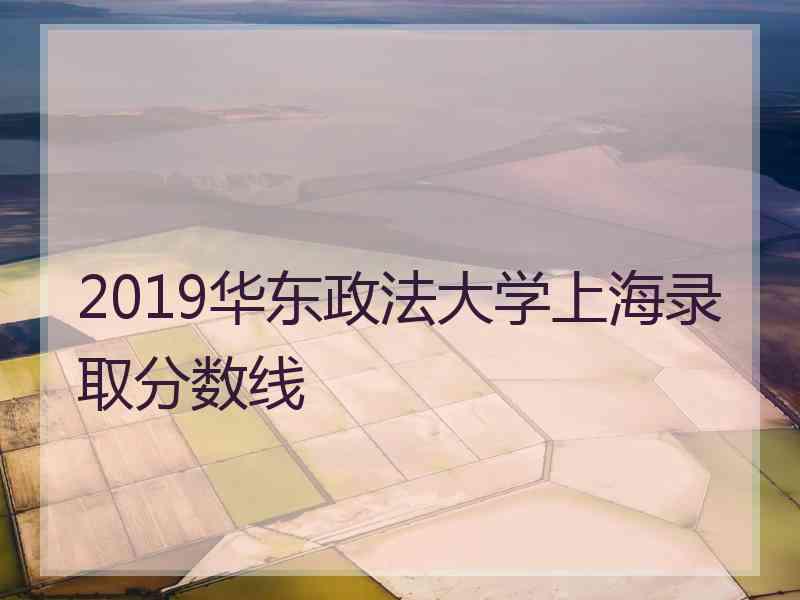 2019华东政法大学上海录取分数线