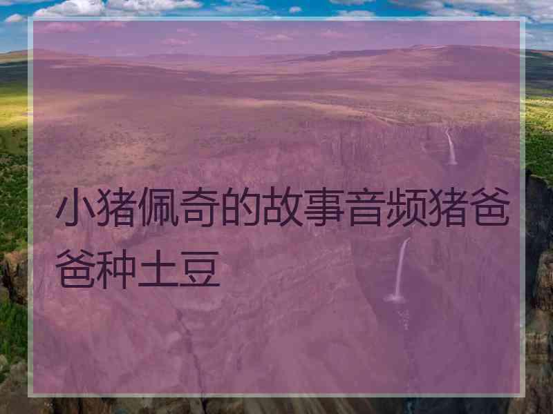 小猪佩奇的故事音频猪爸爸种土豆