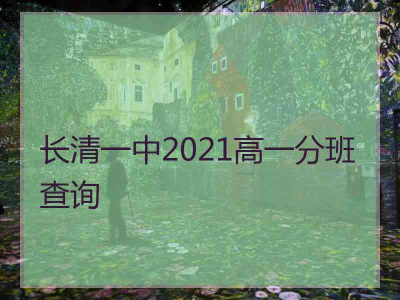 长清一中2021高一分班查询