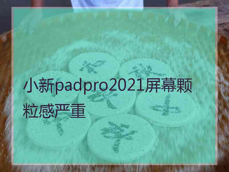 小新padpro2021屏幕颗粒感严重