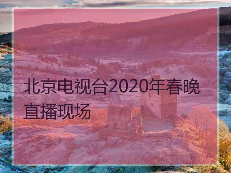北京电视台2020年春晚直播现场