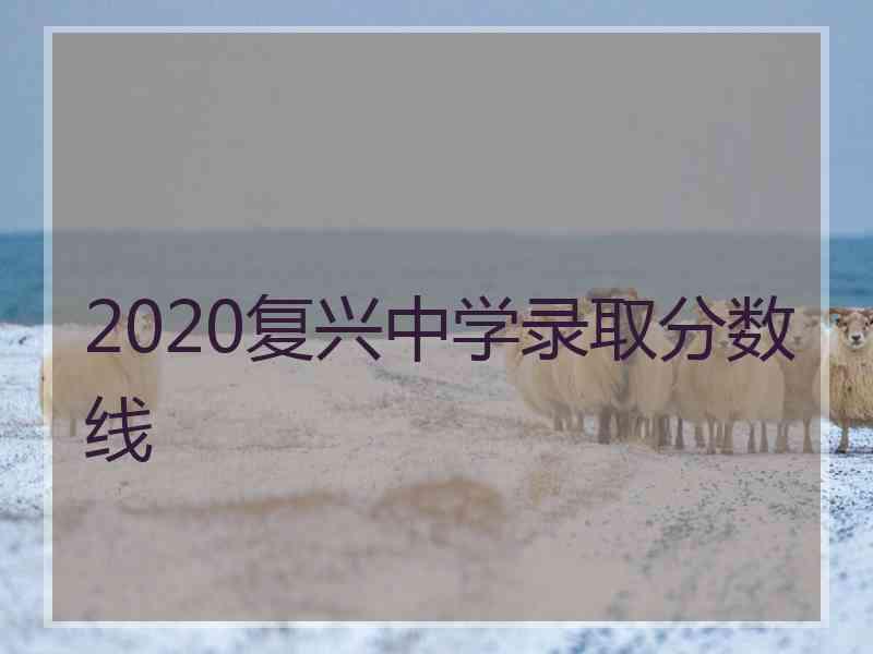 2020复兴中学录取分数线