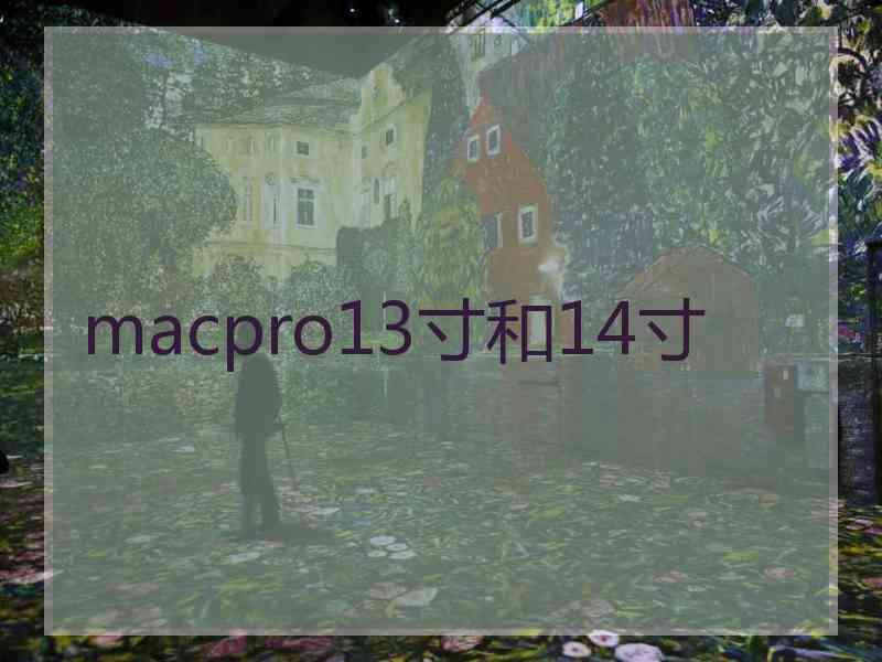 macpro13寸和14寸