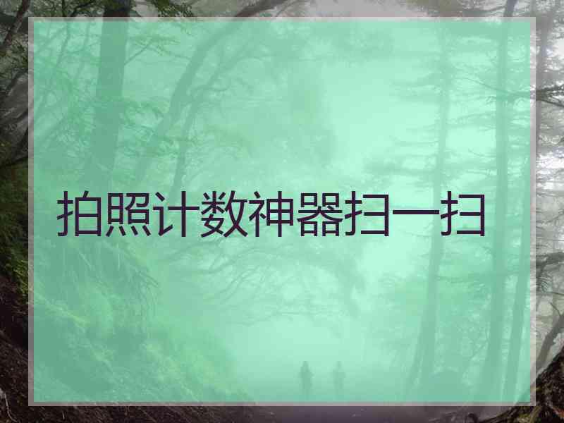 拍照计数神器扫一扫