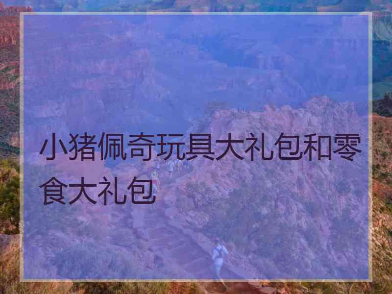 小猪佩奇玩具大礼包和零食大礼包