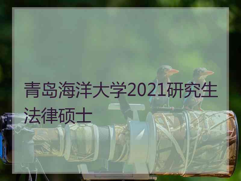青岛海洋大学2021研究生法律硕士