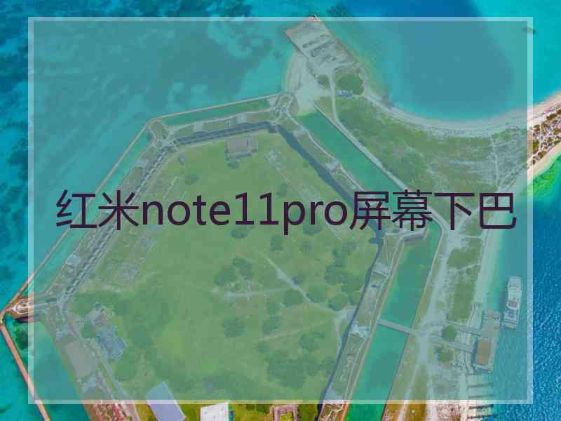 红米note11pro屏幕下巴