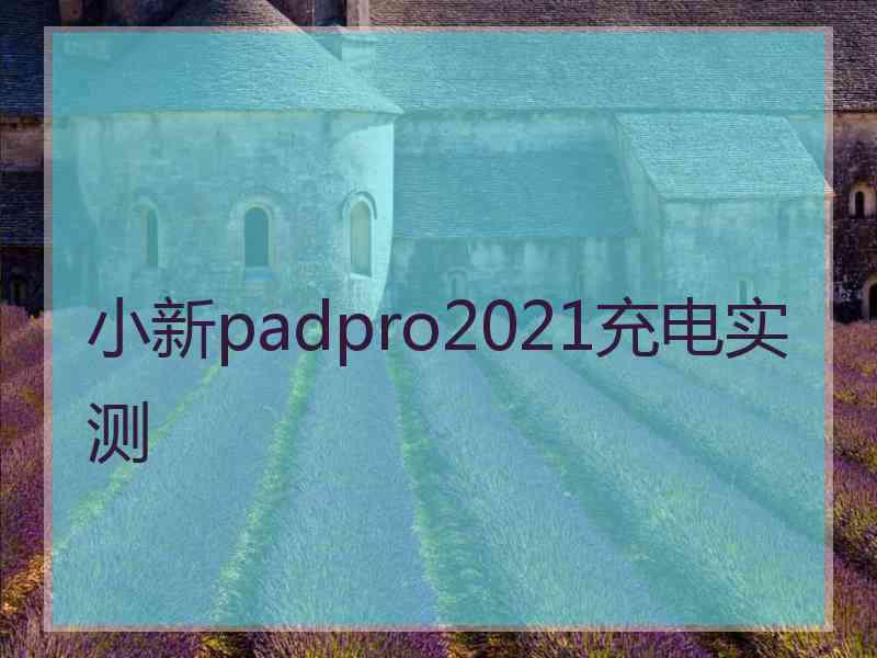 小新padpro2021充电实测