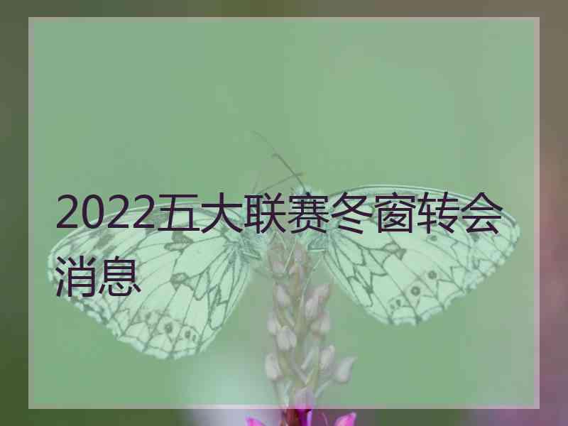 2022五大联赛冬窗转会消息