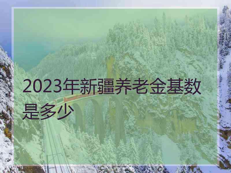 2023年新疆养老金基数是多少