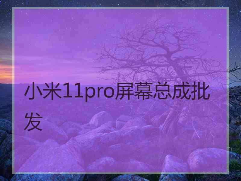 小米11pro屏幕总成批发