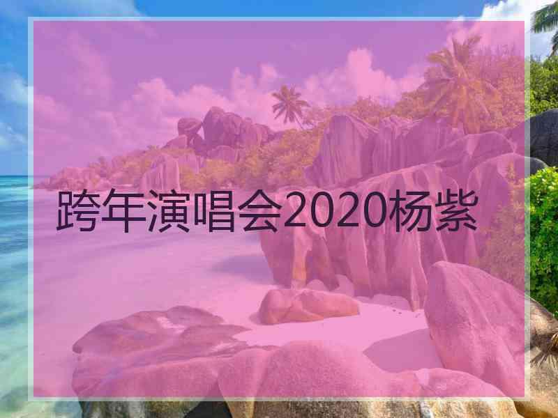 跨年演唱会2020杨紫