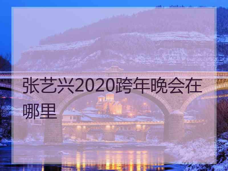 张艺兴2020跨年晚会在哪里