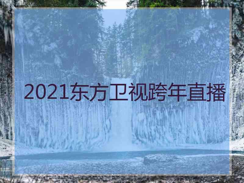 2021东方卫视跨年直播
