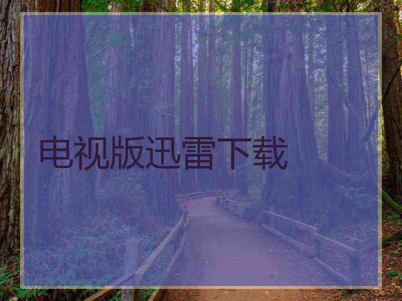 电视版迅雷下载