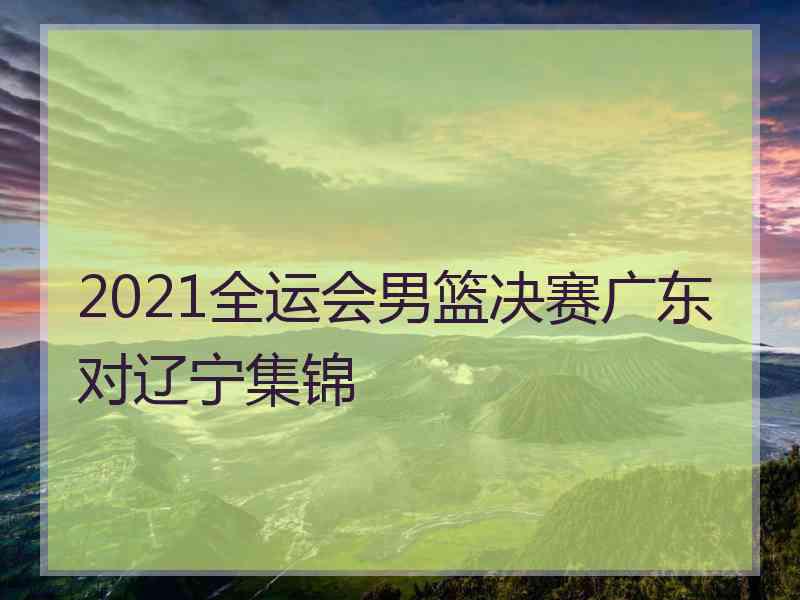 2021全运会男篮决赛广东对辽宁集锦