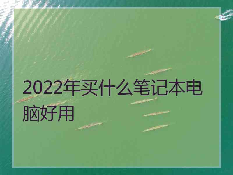 2022年买什么笔记本电脑好用