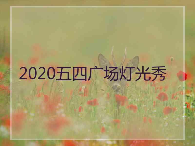 2020五四广场灯光秀