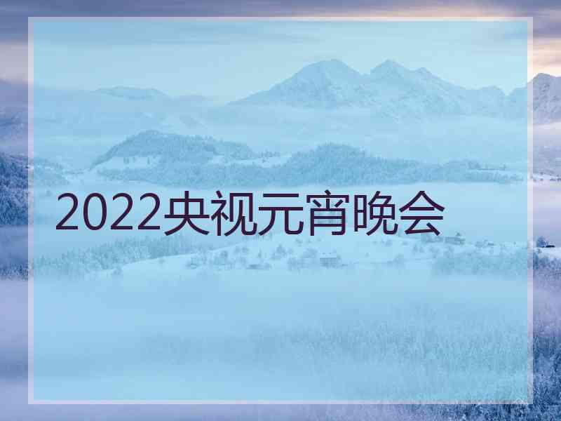 2022央视元宵晚会