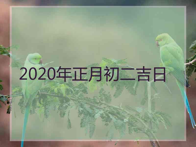 2020年正月初二吉日