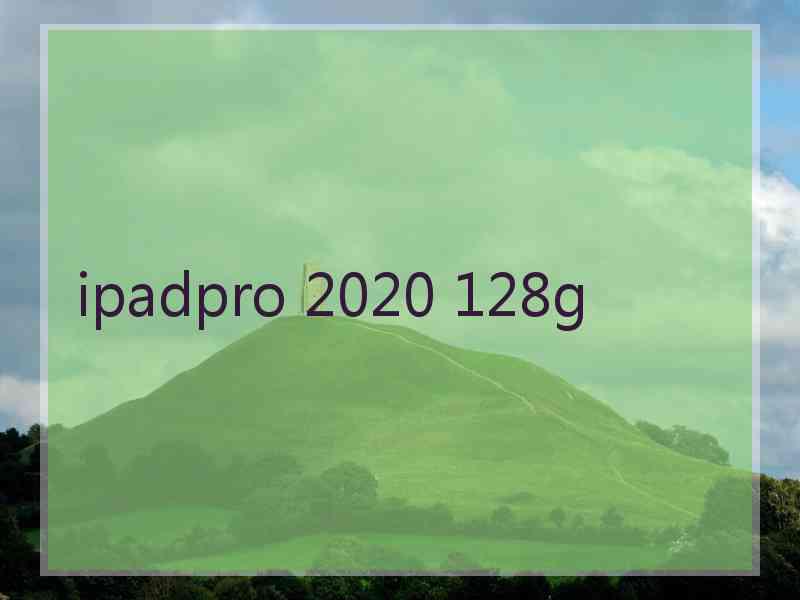 ipadpro 2020 128g