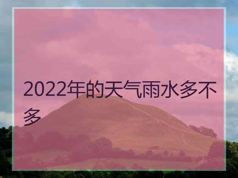 2022年的天气雨水多不多