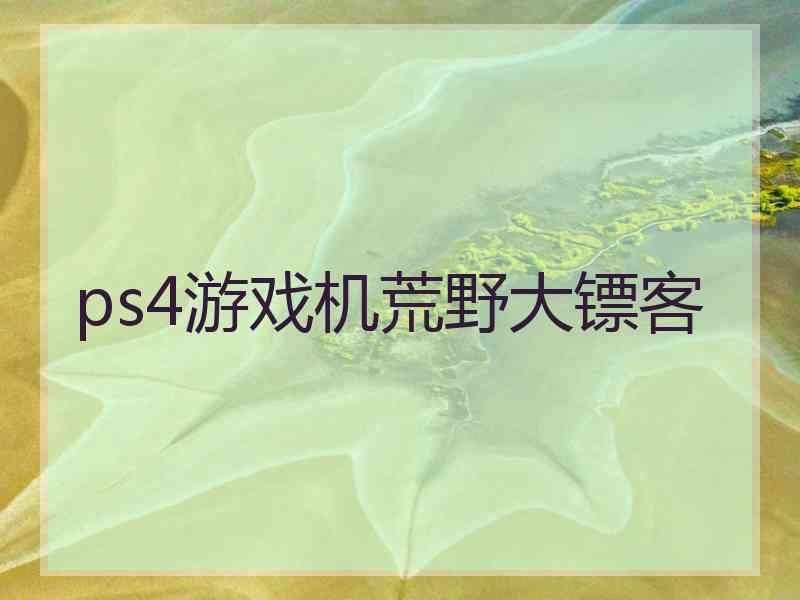 ps4游戏机荒野大镖客