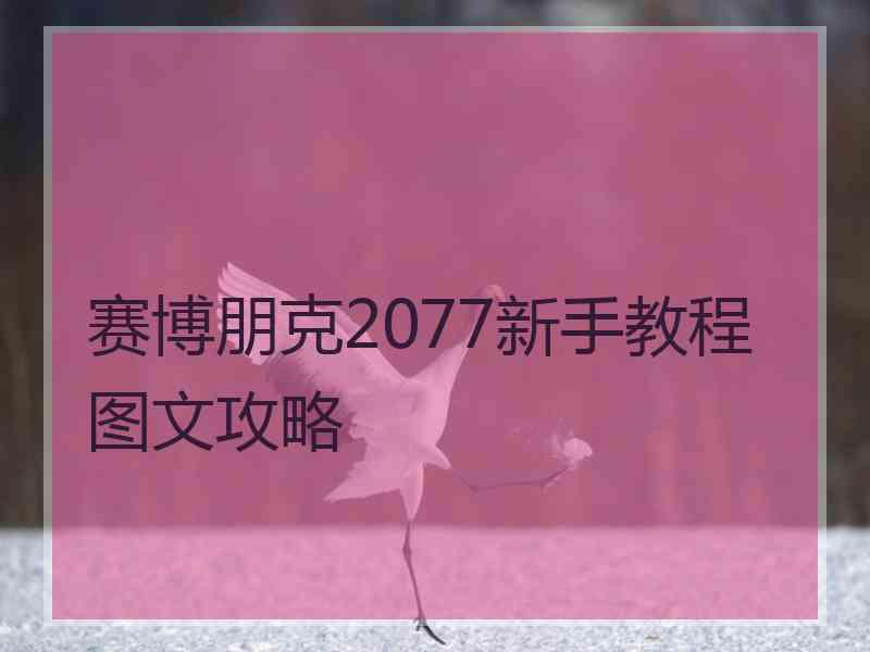 赛博朋克2077新手教程图文攻略