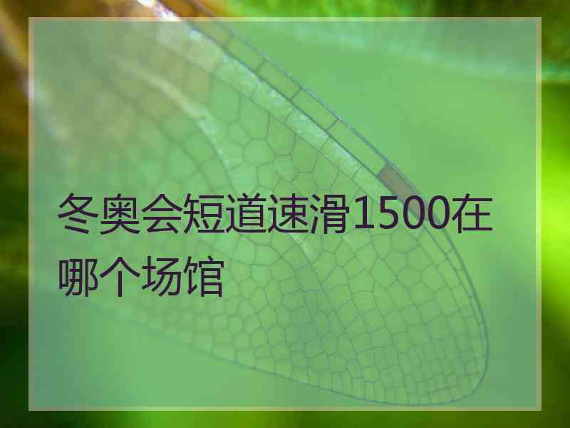 冬奥会短道速滑1500在哪个场馆