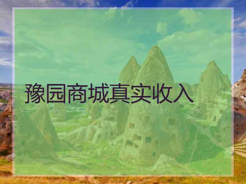 豫园商城真实收入