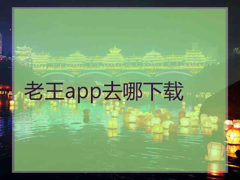 老王app去哪下载
