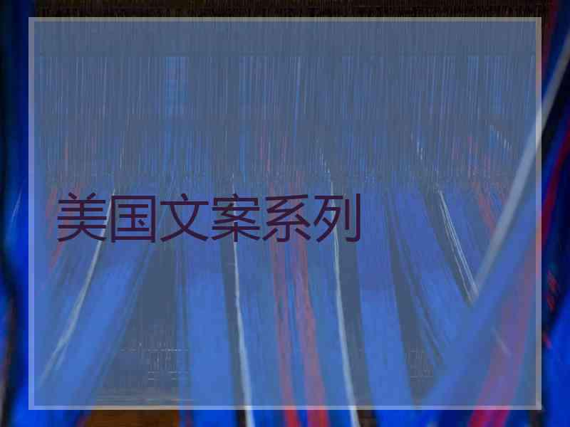 美国文案系列