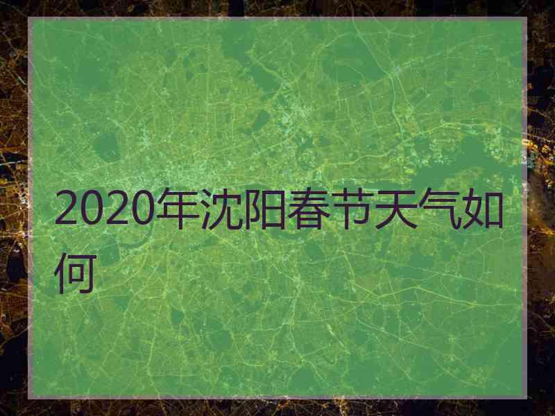2020年沈阳春节天气如何