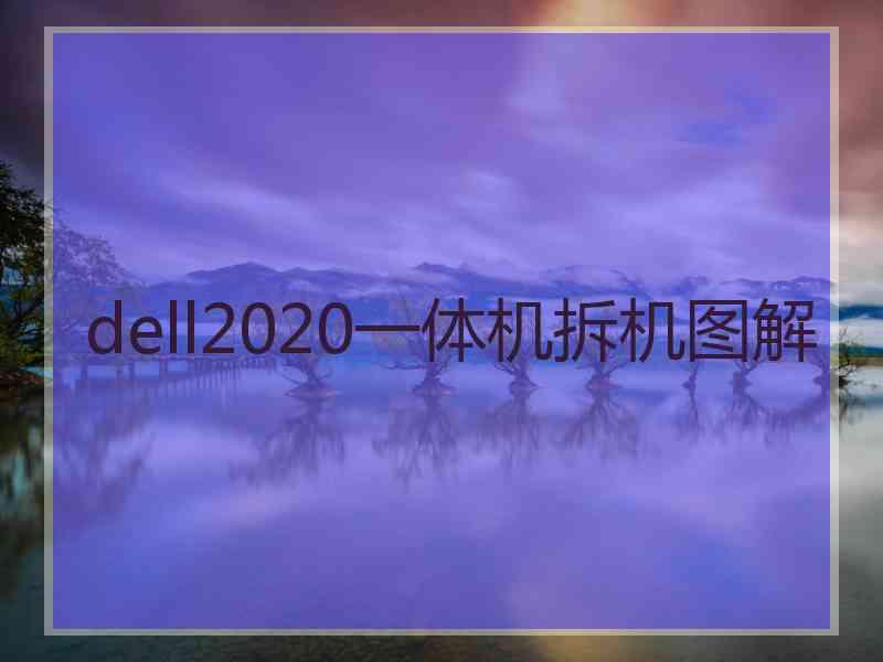 dell2020一体机拆机图解