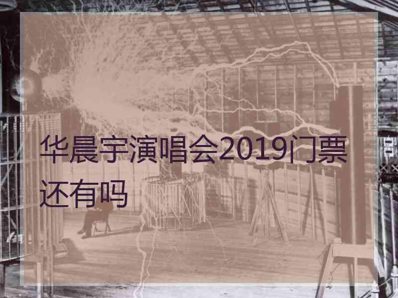 华晨宇演唱会2019门票还有吗