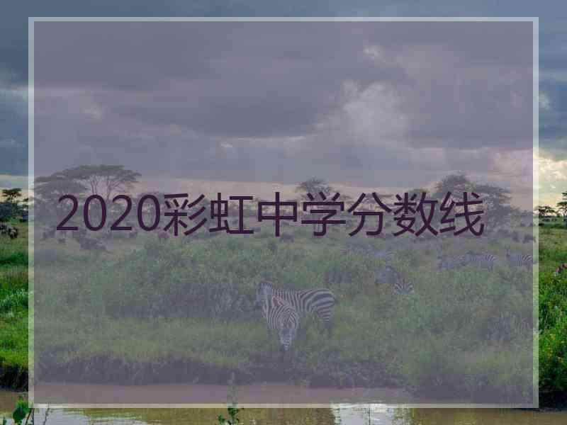 2020彩虹中学分数线