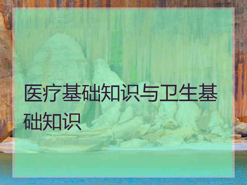 医疗基础知识与卫生基础知识