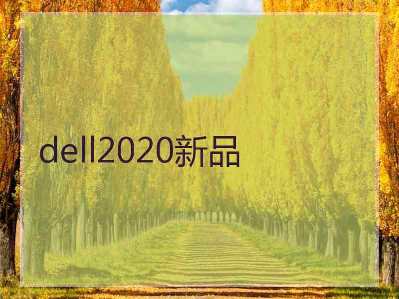 dell2020新品